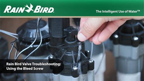 Rain Bird Residential Valve Troubleshooting: Using the Bleed